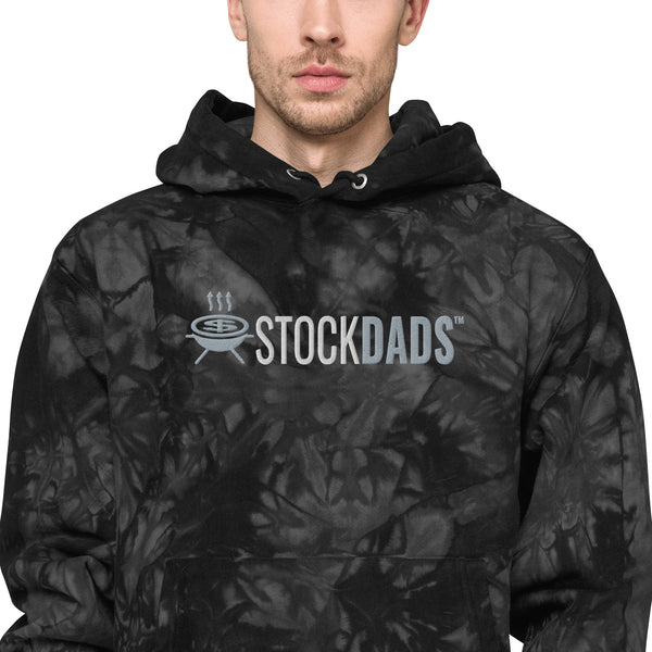 Stock Dads™ Champion Embroidered Tie-Dye Hoodie
